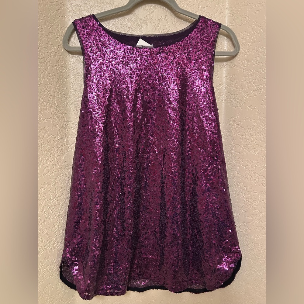 Zeagoo NWT Royal Purple Sequin Tank, Size XL